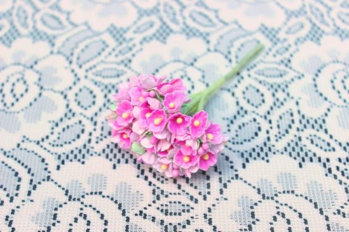 小花のブーケ ピンクの造花