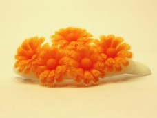 お花バレッタ オレンジ*レトロプラスチック
