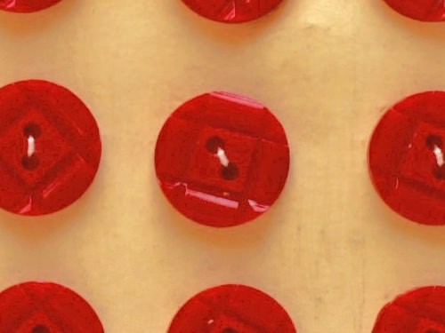 アンティークボタン 赤い格子がかわいい フランス