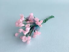 アンティーク 小花のミニ造花 ピンク ヴィンテージDeco