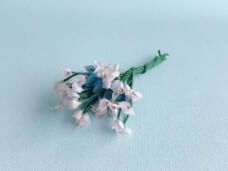 アンティーク 小花のミニ造花 ラベンダー ヴィンテージDeco