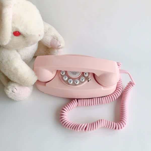 ピンク電話 アンティーク-