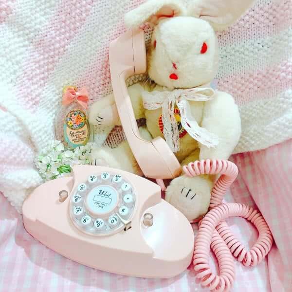 ピンク電話 アンティーク-