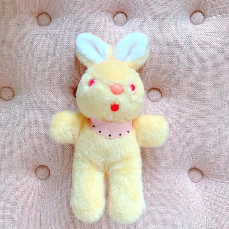 超安い vintage GUND イエローバニーうさぎ 100％安い ぬいぐるみ 化粧下地