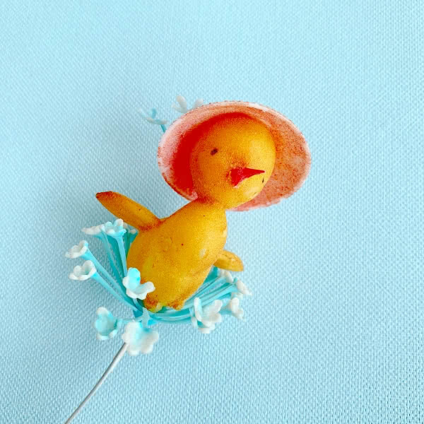 イースターひよこの飾り アンティーク