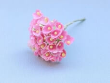 小花のブーケ ピンクの造花 ヴィンテージDeco