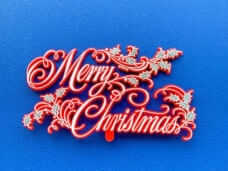 クリスマスケーキプレート 「Merry christmas」 プラスチック ヴィンテージDeco