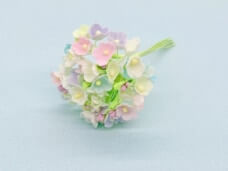 小花のブーケ 淡い5色の造花 ヴィンテージDeco
