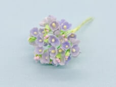 小花のブーケ　ラベンダー色の造花 ヴィンテージDeco