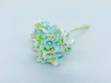 小花のブーケ　淡いブルーの造花 ヴィンテージDeco